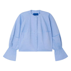 Mes Demoiselles - Blusa de popelín de algodón Soon | Azul claro