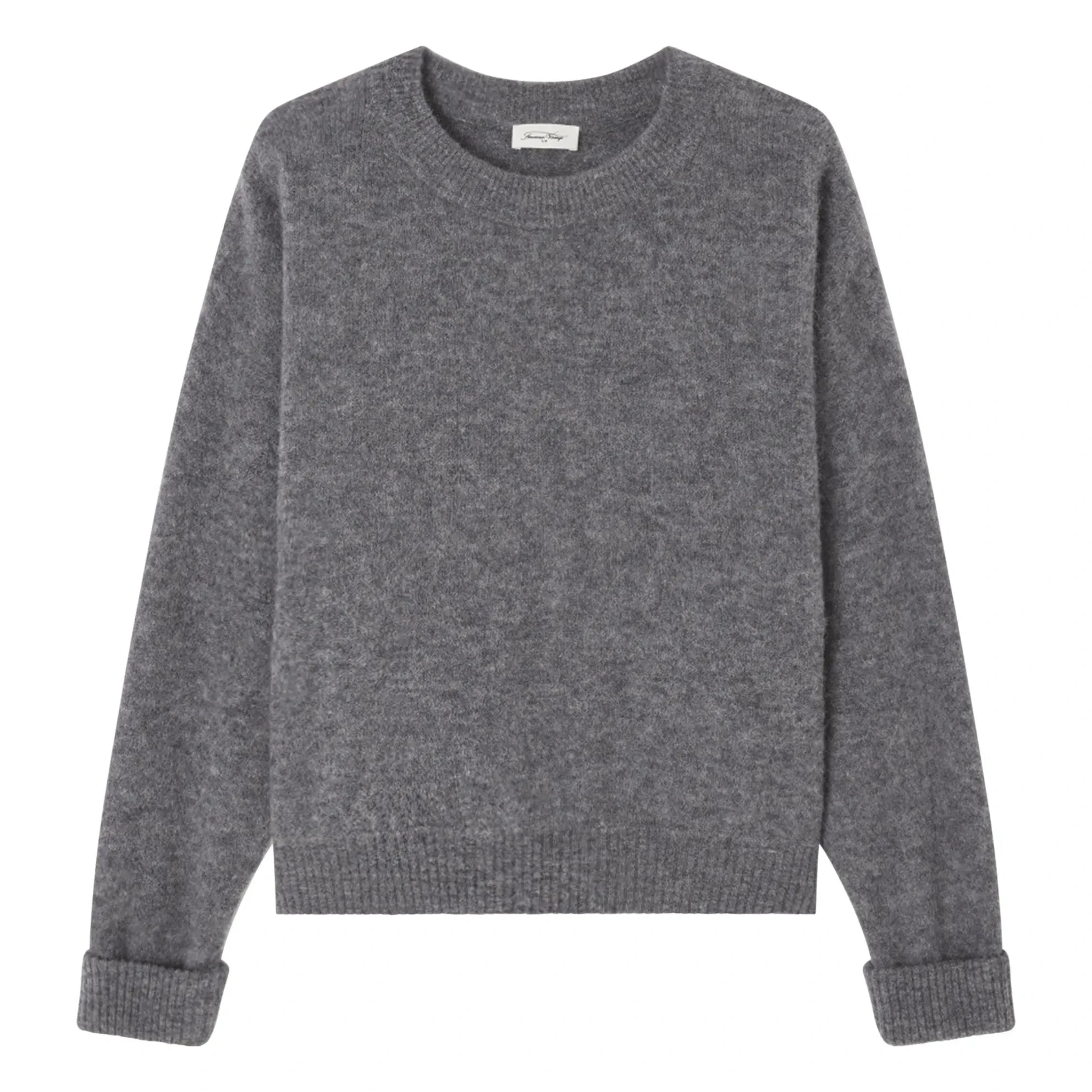 American Vintage - Jersey con cuello barco de alpaca y lana Vitow | Steel