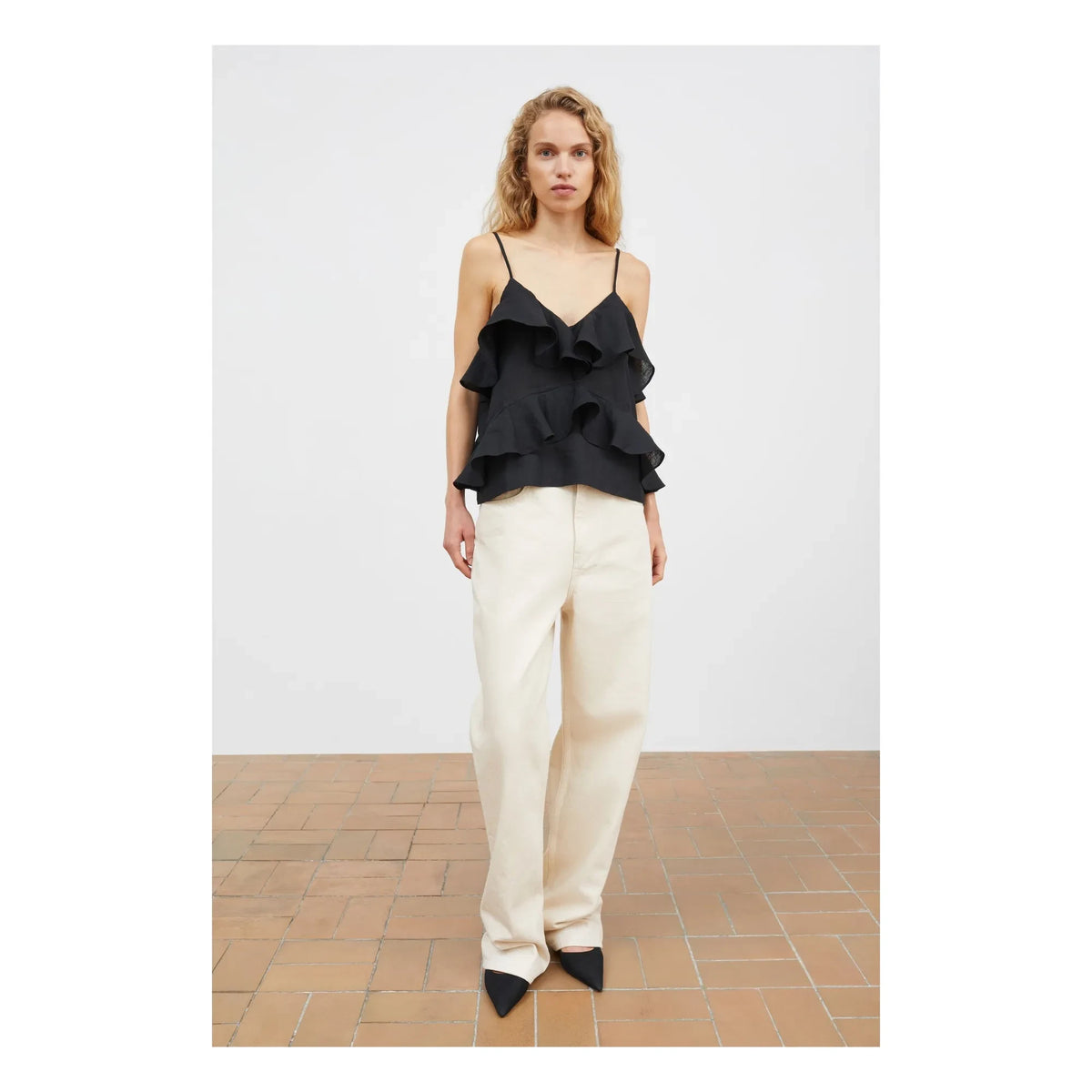 Skall Studio - Top Benedicte Lino | Negro