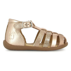 Pom d'Api - Sandalias de tacón metálico con detalle de hebilla | Oro rosa
