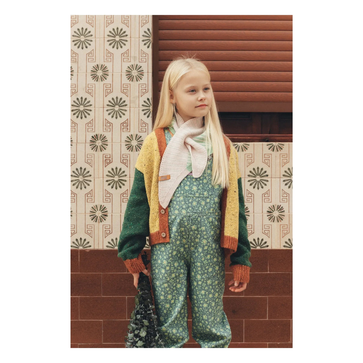 Favorite People - Chaqueta de lana con bloques de color Lunck Box | Amarillo