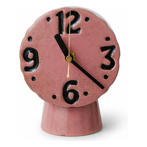 HKliving - Reloj retro de cerámica | Rosa
