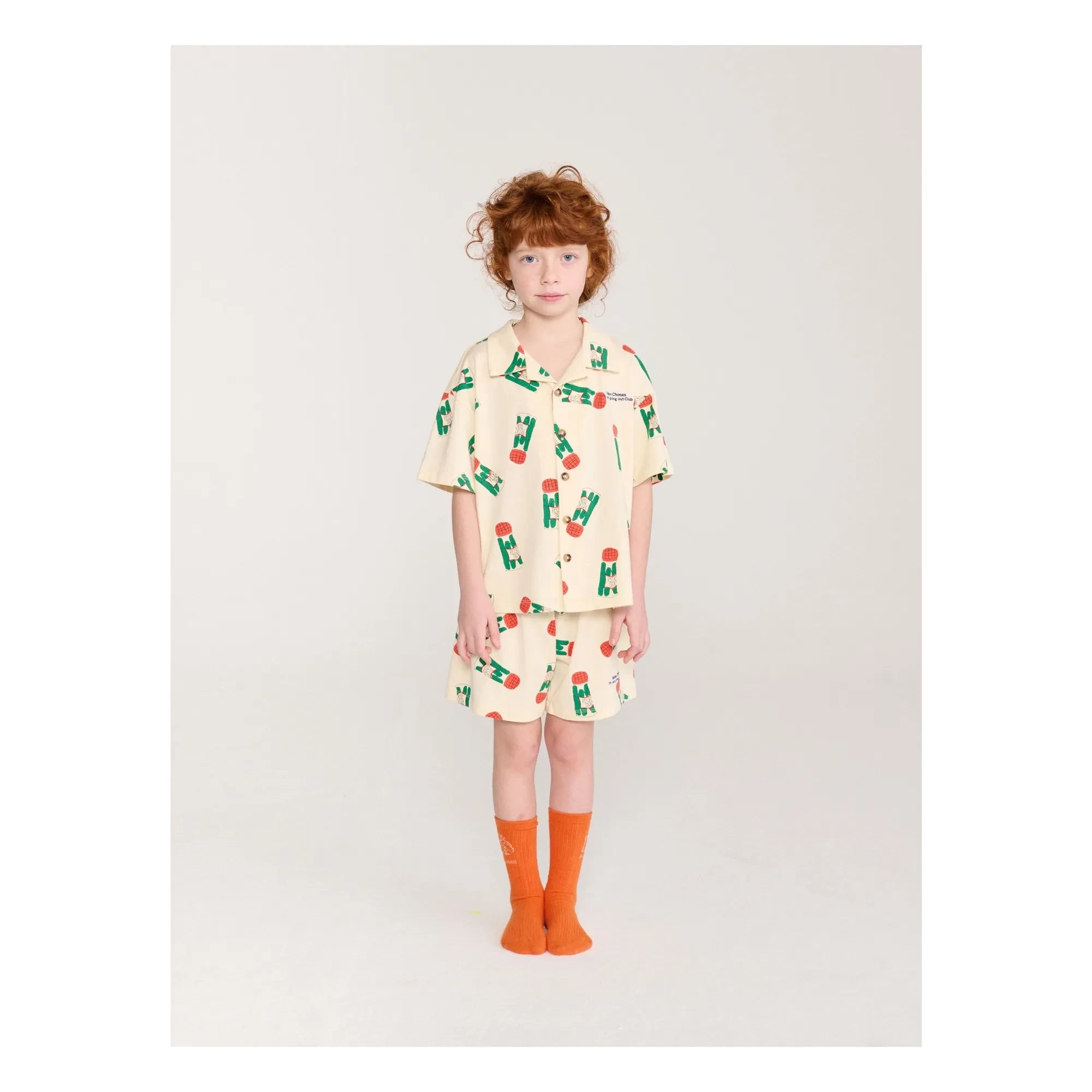 Bobo Choses - Conjunto de camisa y pantalón corto de algodón orgánico Pickles | Crudo