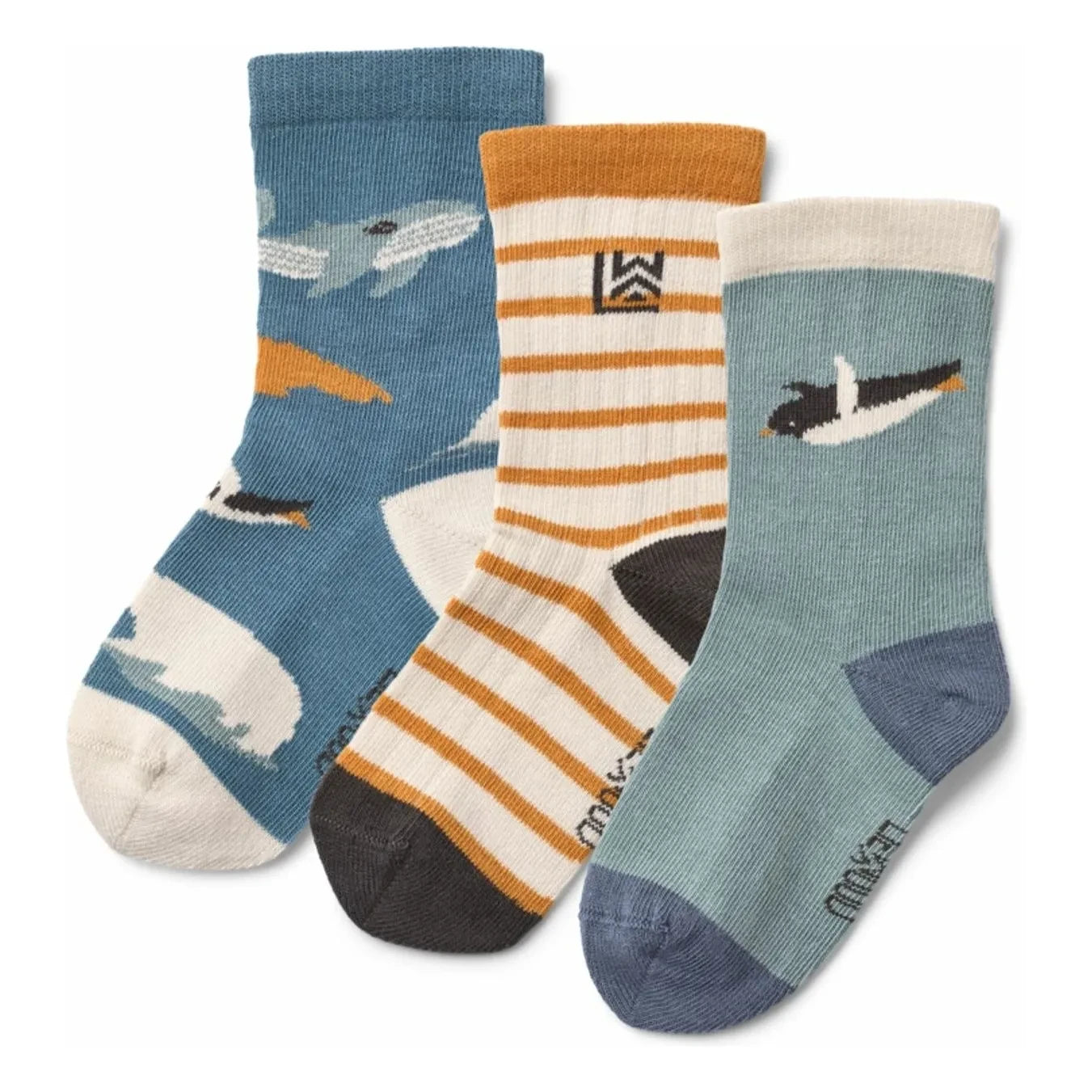 Liewood - Set de 3 pares de calcetines Silas Mer azules