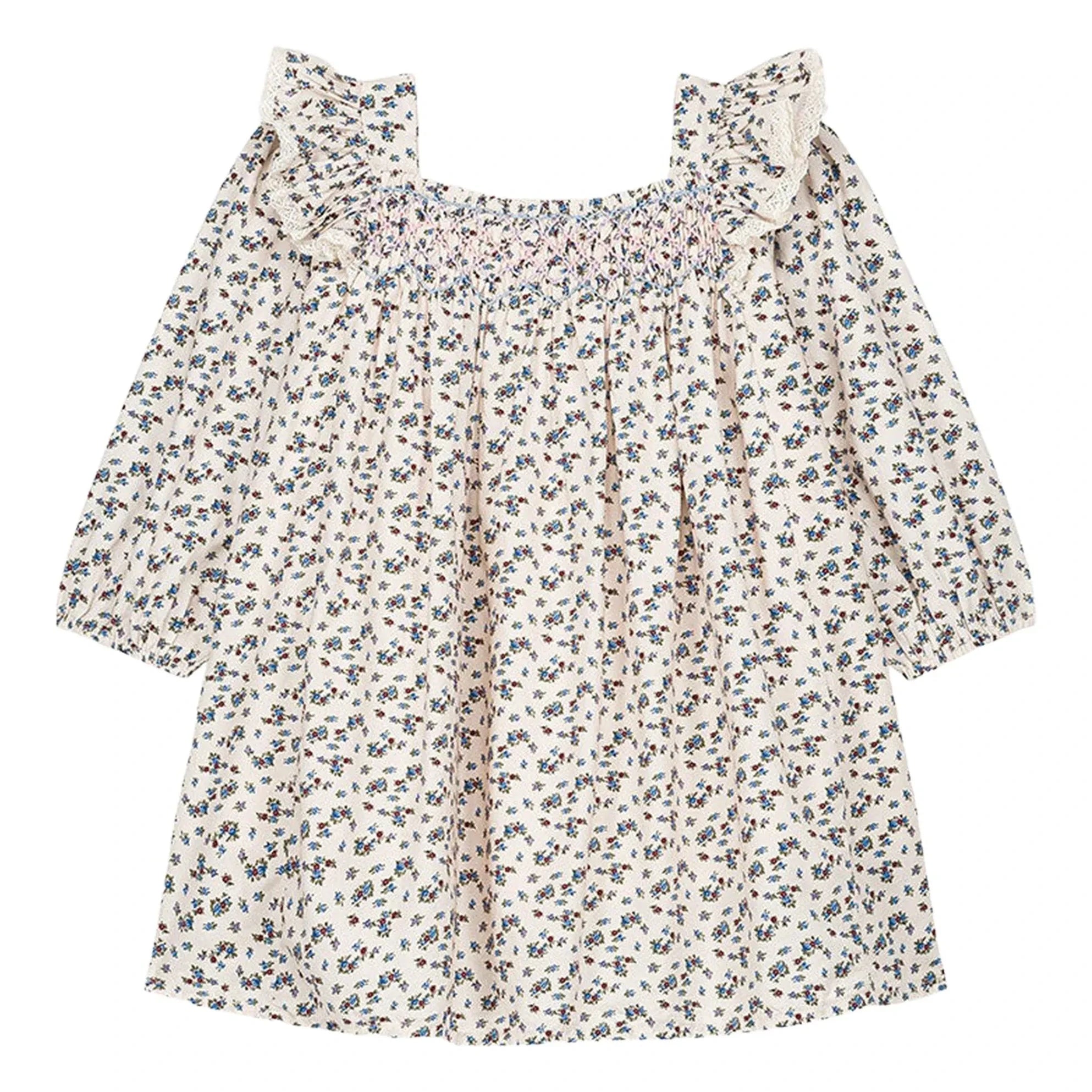 Louise Misha - Vestido de algodón orgánico Martina | Crema