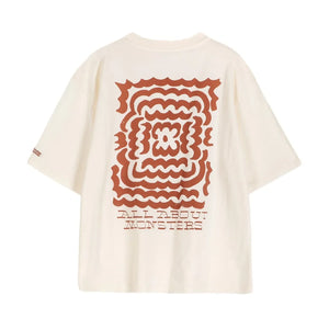Bobo Choses - Camiseta de algodón orgánico con estampado floral oscuro | Blanca