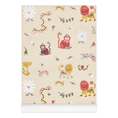 Nofred - Papel pintado Monkey Fun - Marie Assénat x Nofred | Beige