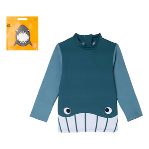 Stella McCartney Kids - Camiseta de protección UV Ballena | Azul
