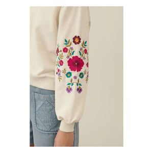 Louise Misha - Sudadera de algodón orgánico Judith - Colección de mujer | Crema