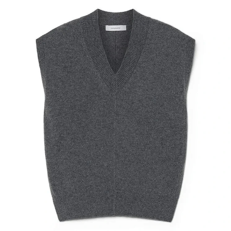 Pomandère - Jersey de lana y cachemir | Gris jaspeado