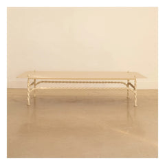 Honoré - Mesa auxiliar rectangular Torsade | Ecru