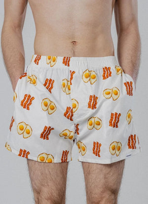 Pockies - Kahvaltı Boxer Şort | Beyaz