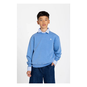 Smallable Kid - Sudadera Arlo de algodón orgánico | Azul real