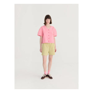 Bobo Choses - Spicy Window Shorts de algodón bambula | Amarillo