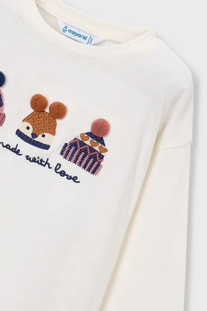 Blusa Mayoral de manga larga de algodón para niña