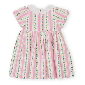 Goldie + Ace - Vestido fruncido a rayas | Rosa