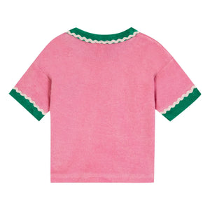 Bonton - Livia Bebé Esponja Camiseta | Rosa caramelo