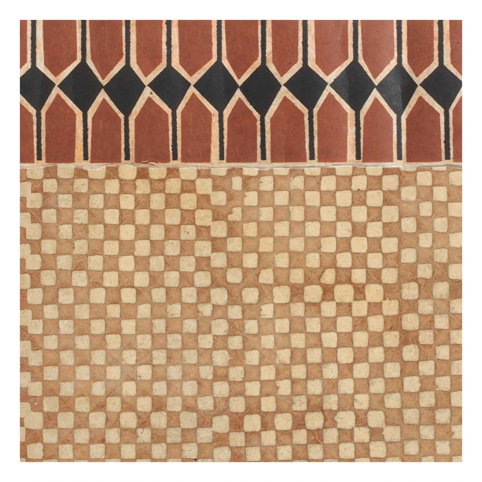 Le Monde Sauvage - Friso Superfrise Vertebra Sienne - Set de 9 hojas | Terracota