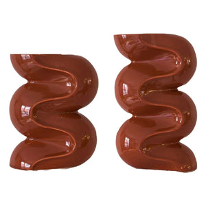 Cosin - Portavelas Ganache - Juego de 2 | Terracota