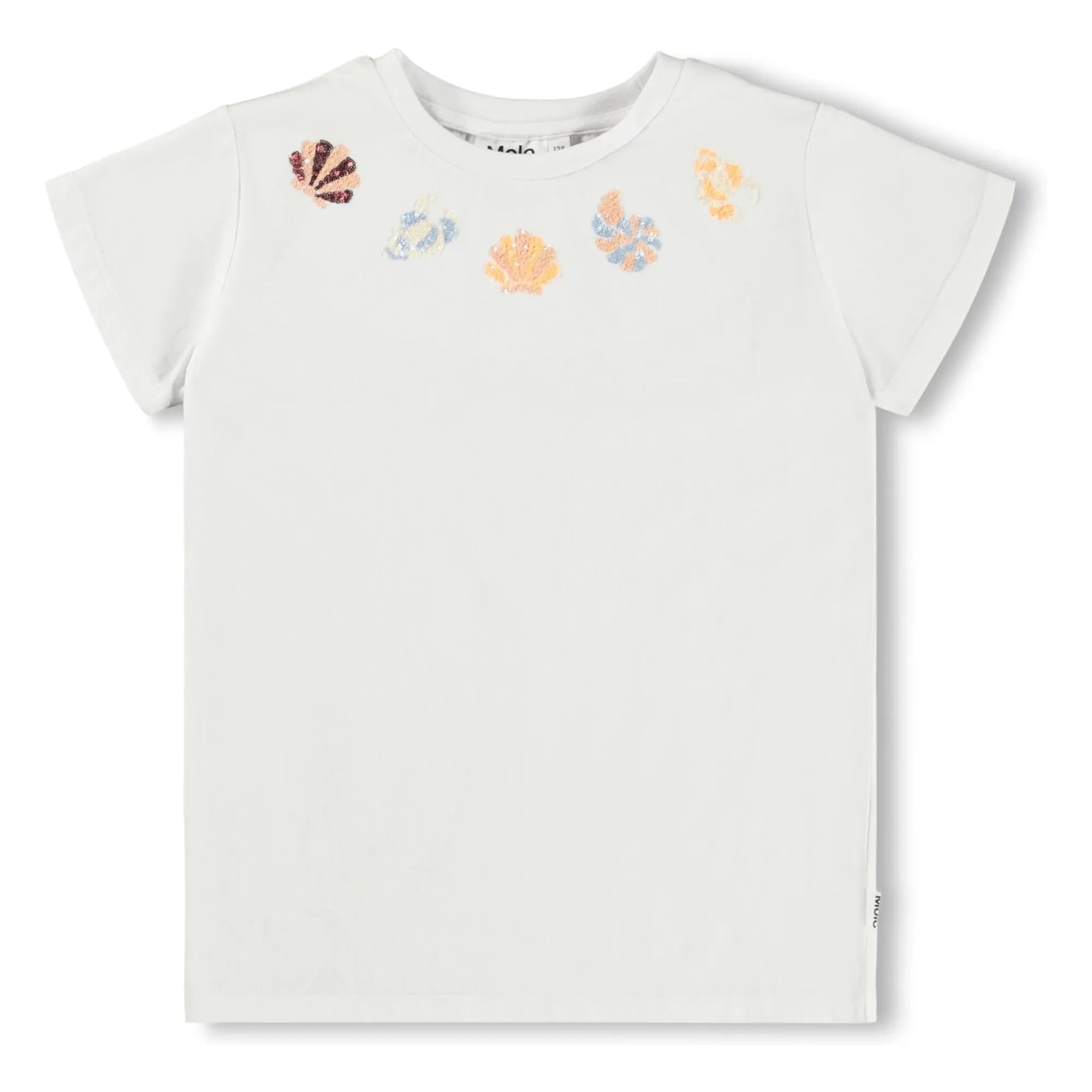 Molo - Camiseta de algodón orgánico Ranva Shell | Blanco