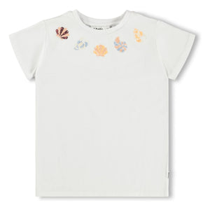 Molo - Camiseta de algodón orgánico Ranva Shell | Blanco