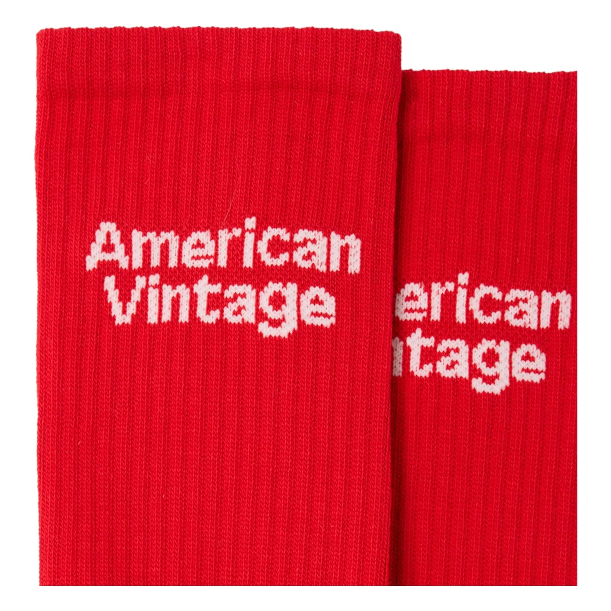American Vintage - Calcetines de algodón Clypsun | Rojo