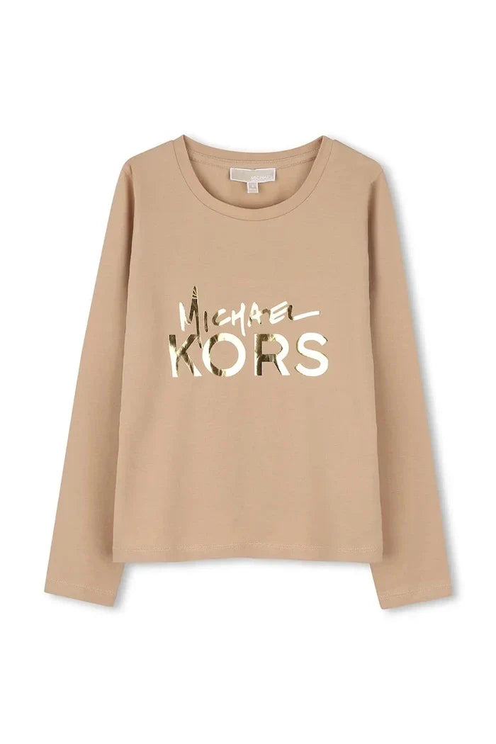 Blusa de manga larga de algodón para niños