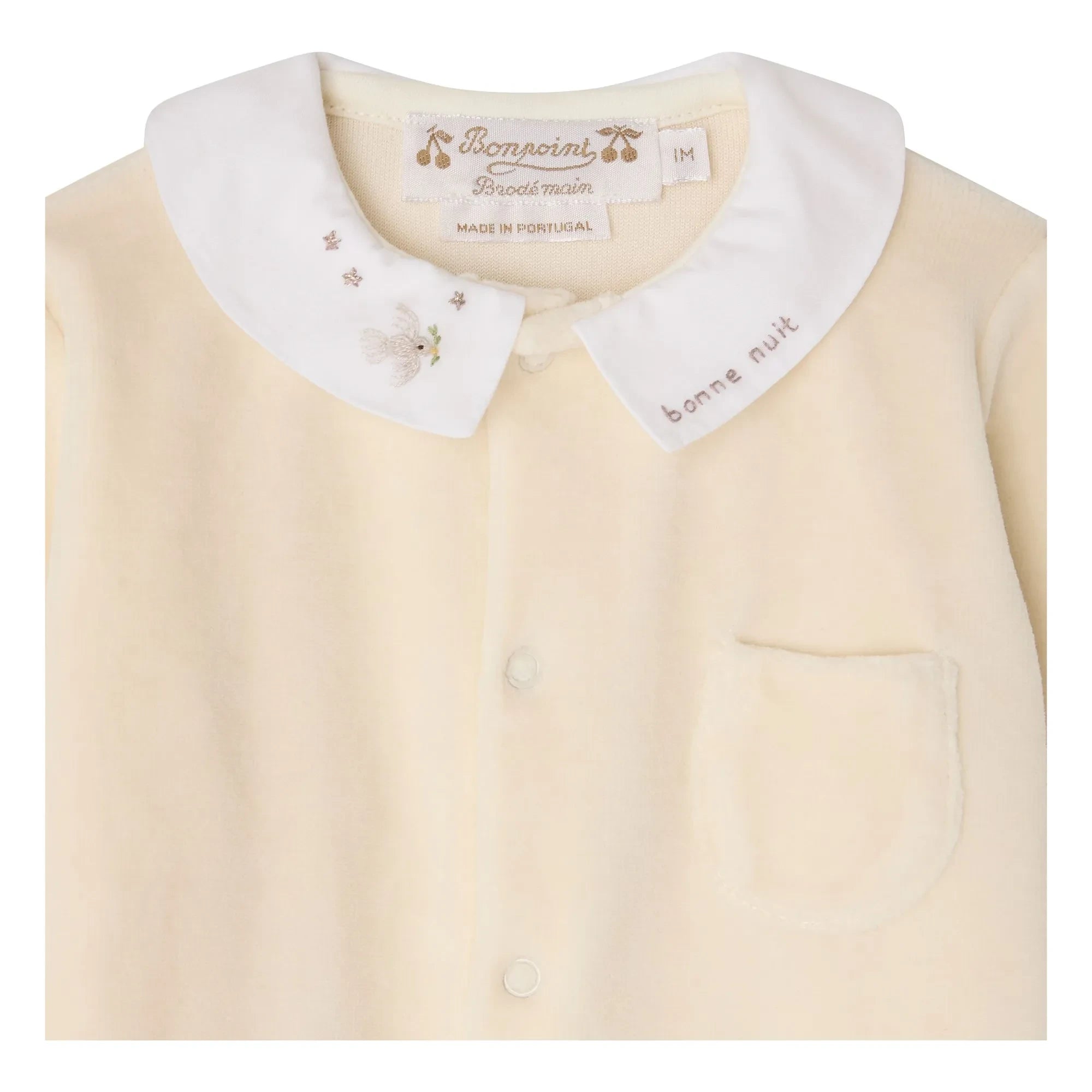 Bonpoint - Pijama de algodón orgánico Tilouan | Chalk