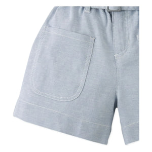 Gingersnaps - Shorts cortos con dobladillo fruncido Amara | Azul claro