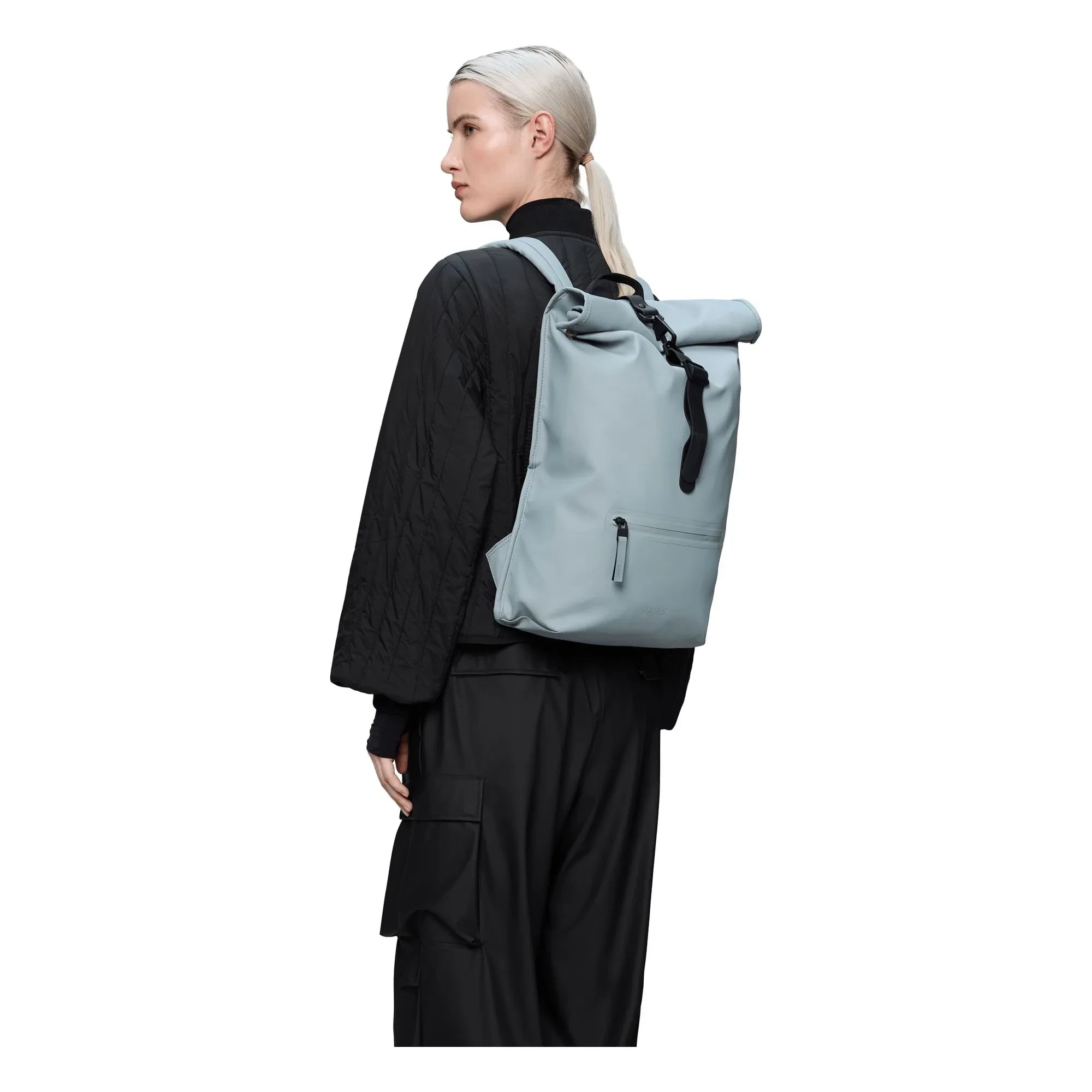 Rains - Mochila Rolltop W3 | Acero