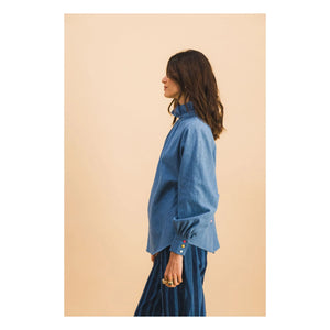 Elise Chalmin - Josette Camisa de algodón | Azul