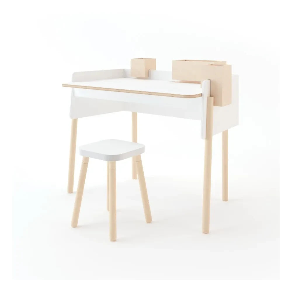 Oeuf NYC - Taburete ajustable | Blanco