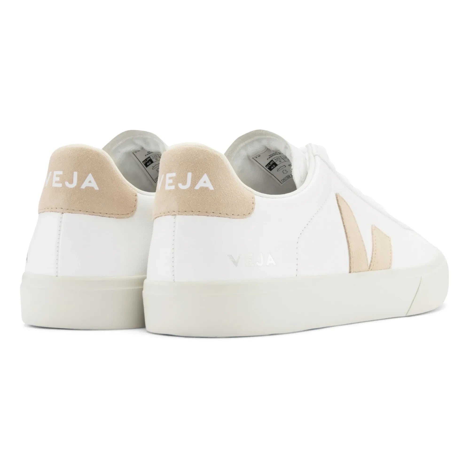 Veja - Zapatillas de piel sin cromo Campo | Beige