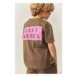 Gray Label - Oversize Tişört Gray Label Organik Pamuk | Brown