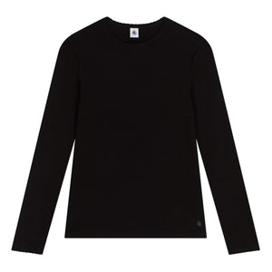 Petit Bateau - Camiseta icónica de algodón orgánico | Negro