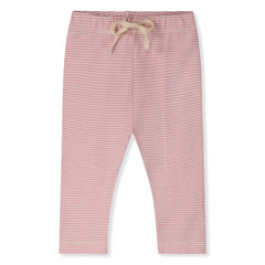 Gray Label - Çizgili Organik Pamuk Tayt | Pembe