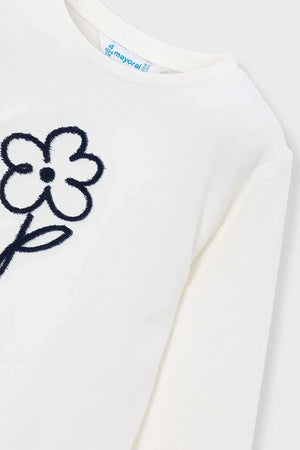 Blusa de manga larga de algodón para niños Mayoral