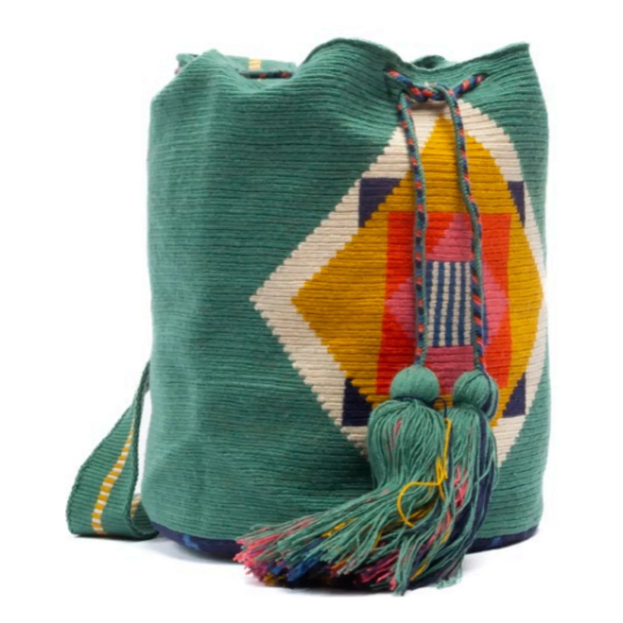 Guanabana - Bolso Cruzado Grande Buitre Verde Jade