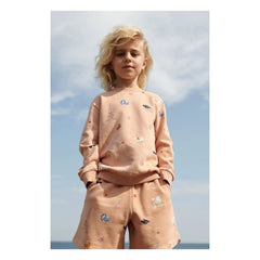 Liewood - Short polar orgánico Gram Paris | Melocotón