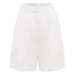 Posse - Marchello Pantalón Corto de Lino | Marfil