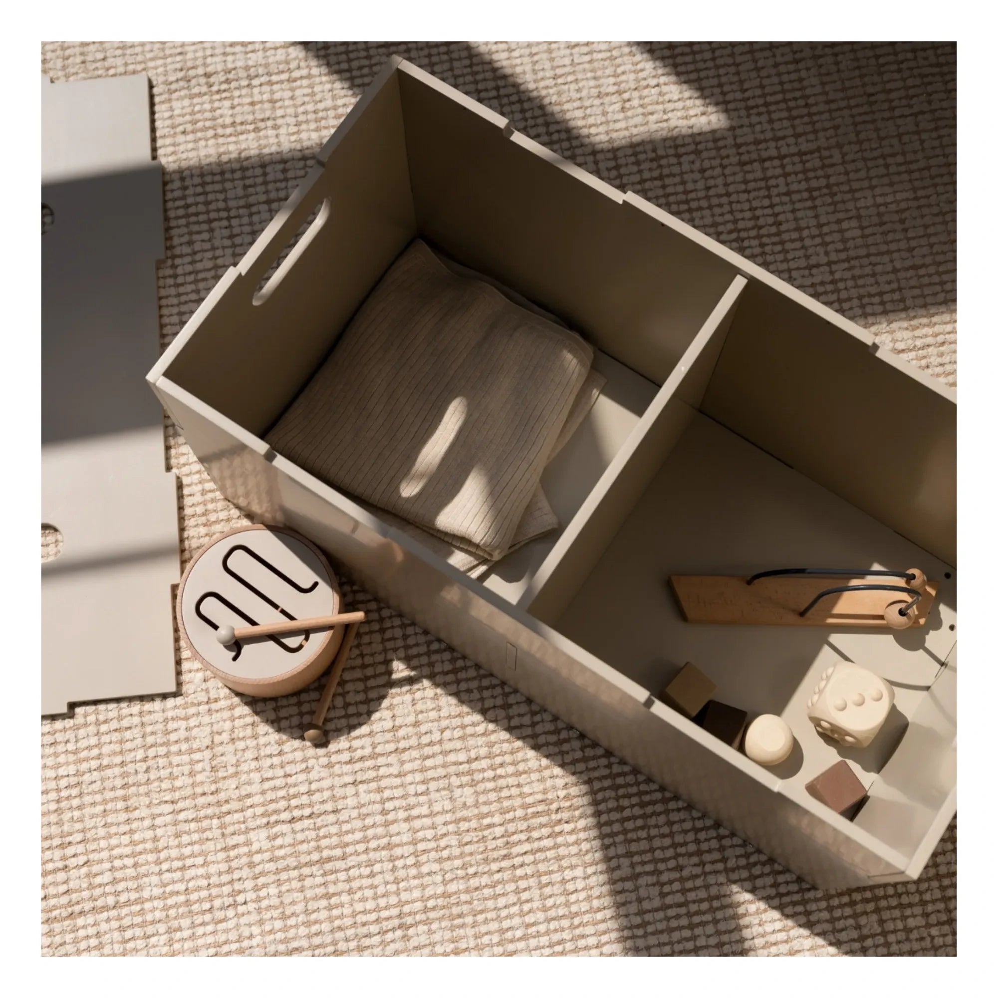 Nofred - Cubo de almacenamiento XL | Beige