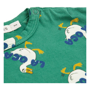 Bobo Choses - Camiseta patos de algodón orgánico | Verde
