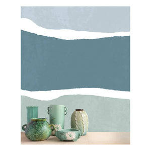 Edito - Papel pintado Trío - 4 rollos | Verde