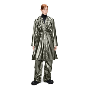 Rains - Abrigo Largo A-Line W3 | Gris carbón