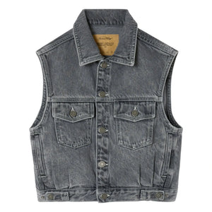 American Vintage - Chaleco vaquero sin mangas Yopday | Gris