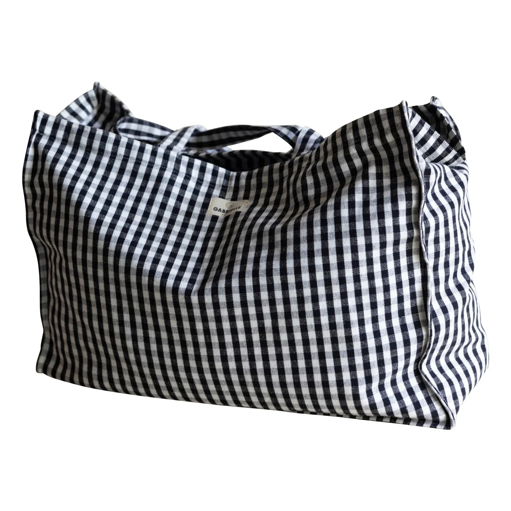Gabrielle Paris - Bolso de Noche Gingham | Negro