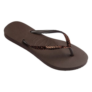 Havaianas - Chanclas Slim Glitter | Chocolate