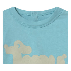 Tinycottons - Camiseta de perro de algodón orgánico | Azul claro