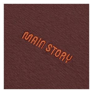 Main Story - Fitilli organik pamuk boğazlı kazaklar | Bordo