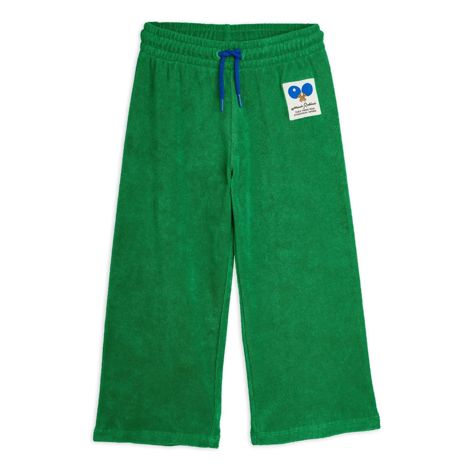 Mini Rodini - Pantalón de chándal de algodón orgánico Ping Pong | Verde